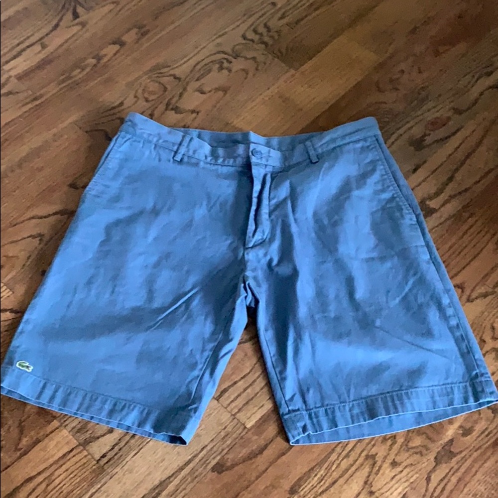 Blue Lacoste shorts
